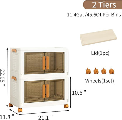 Plastic Stackable Storage Bins - Image 2