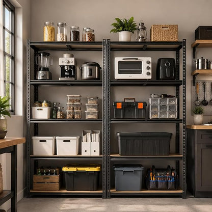 60" H Heavy Duty Storage Shelves, 2400LBS Capacity Metal Shelving Unit - Image 2