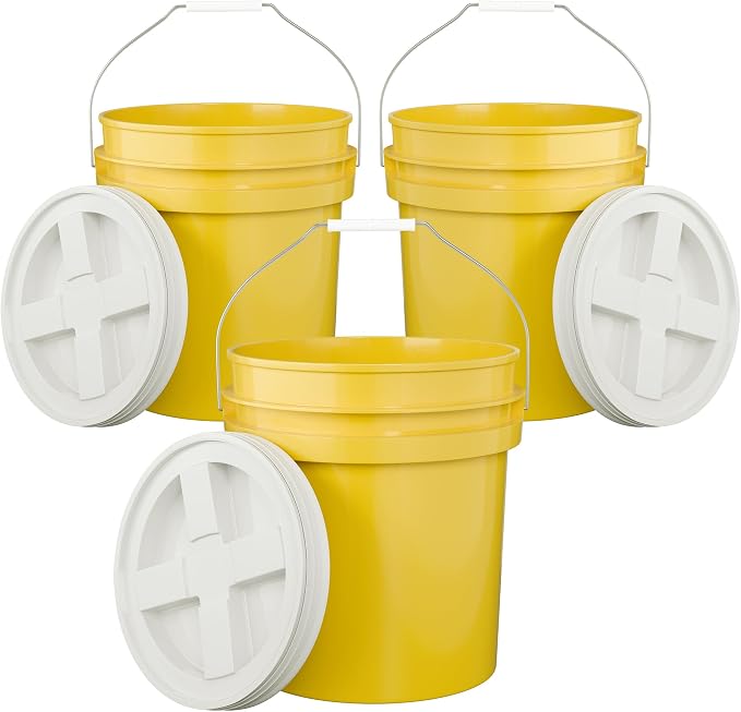 5-Gallon Yellow Bucket Pail by EconoHome