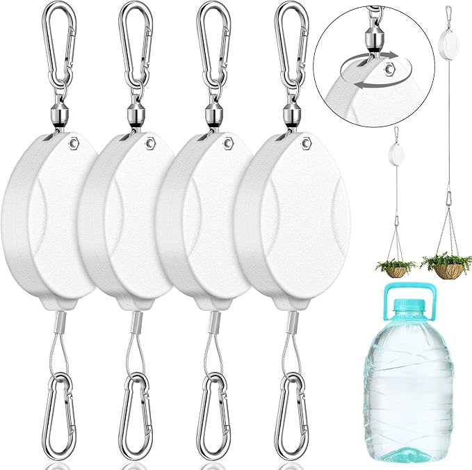 Leinuosen 4 Pack Upgraded Plant Pulleys by Leinuosen