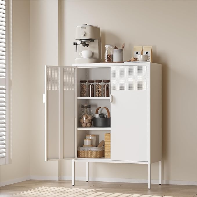 COFaR White Metal Storage Cabinet by COFAR