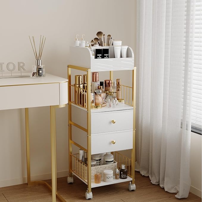 Makeup Organizer Storage Cart, Large Skincare organizers, Makeup Stand - Image 2