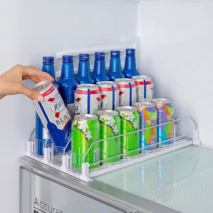 Rula Drink Organizer for Fridge, Width Adjustable Water Bottle Pusher Glide - Image 6
