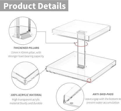 2-Tier Acrylic Perfume Organizer, Display Stand - Image 3