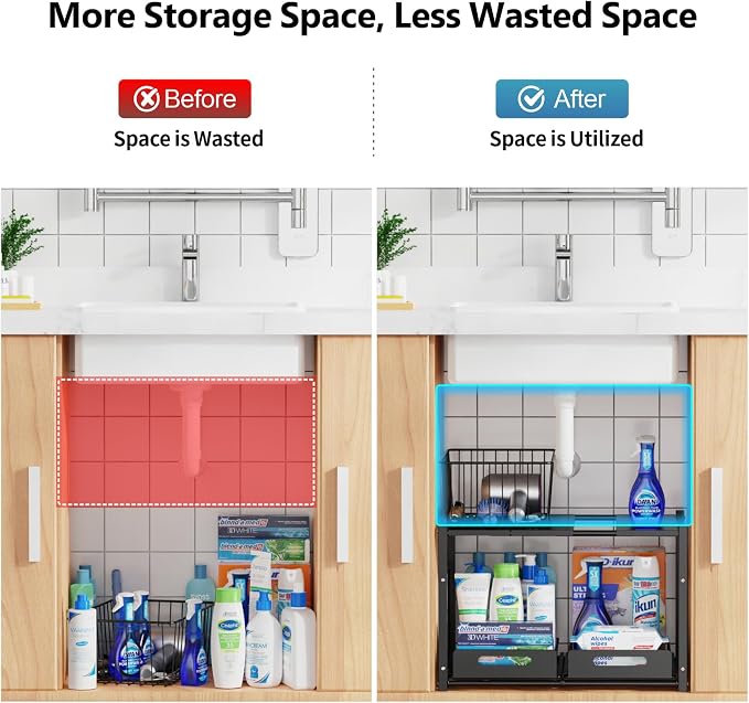 iSPECLE Extendable Under Sink Organizer - Image 2