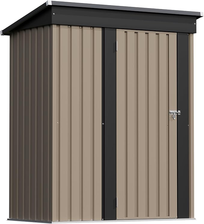 Patiowell 5x3 FT Outdoor Storage Shed, Tool Shed - Image 7