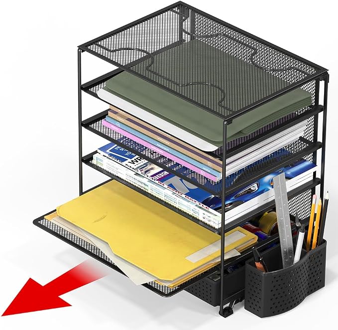 Simple Houseware 5-Tier Document File Tray - Image 3
