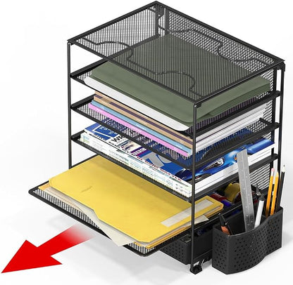 Simple Houseware 5-Tier Document File Tray - Image 3