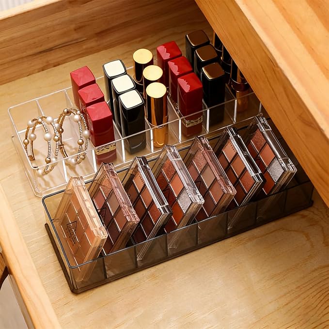 Makeup Organizer, Desk & Drawer Cosmetic Holder, Easy Access - Image 2