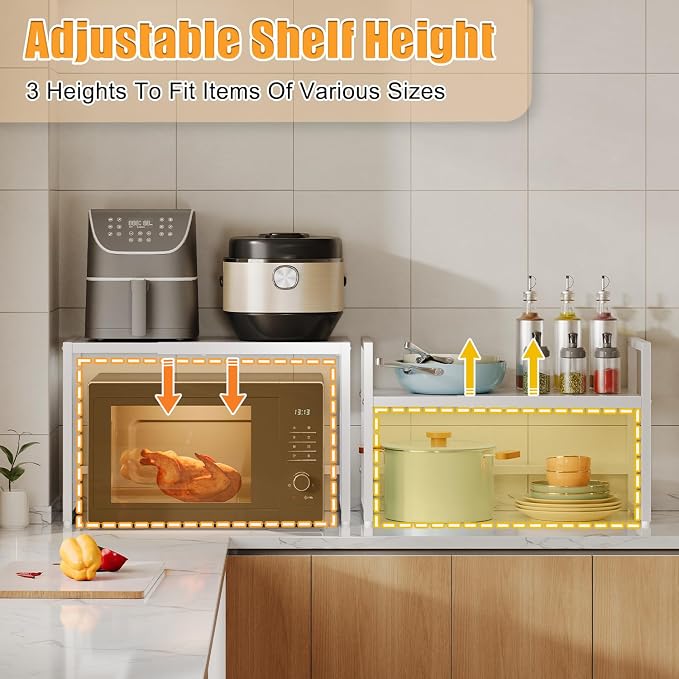150 LBS Expandable Heavy Duty Storage Shelves, Metal Shelving Unit - Image 4