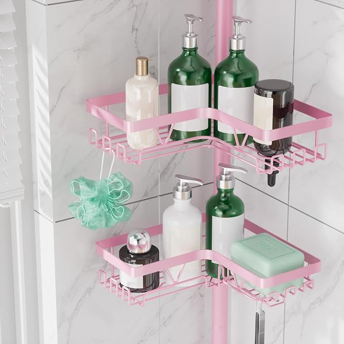 DAOYA Corner Shower Caddy Tension Pole - Image 4