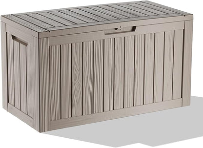 85 Gallon Waterproof Outdoor Storage Box, Deck Boxs by GYMHILL