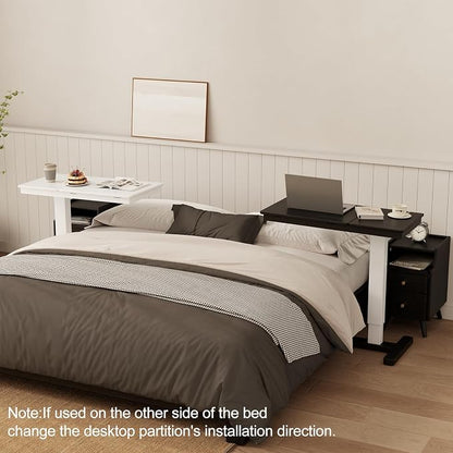 Solid Wood Overbed Bedside Table - Image 7