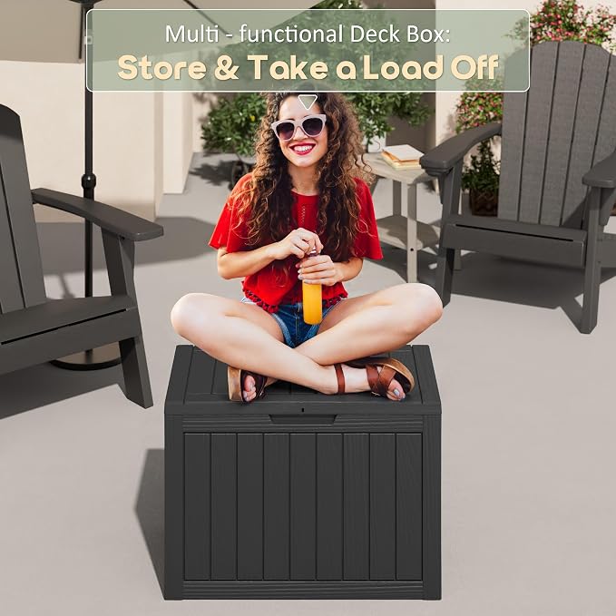 KAMABOKO 45 Gallon Outdoor Storage Box, All-Weather Deck Box - Image 6