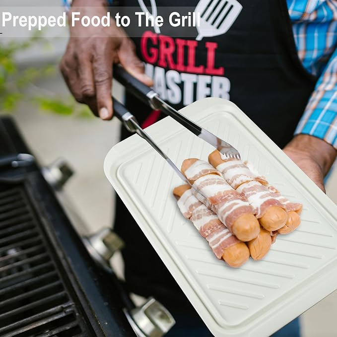 KAQAHIDO Grilling Prep and Serve Trays, BBQ Platter - Image 4