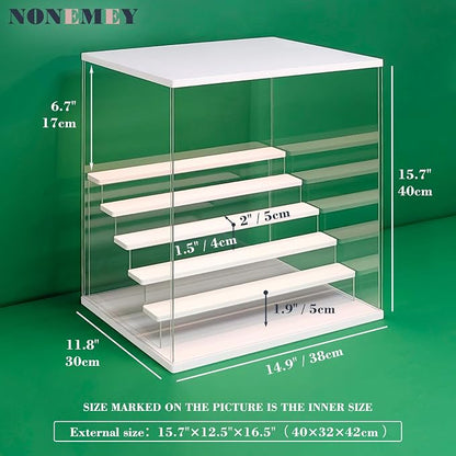 NONEMEY Clear Acrylic Display Case Stand - Image 2
