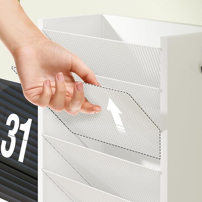 Mail Organizer Wall Mounted, 6-Slot Hanging File Organizer - Image 7