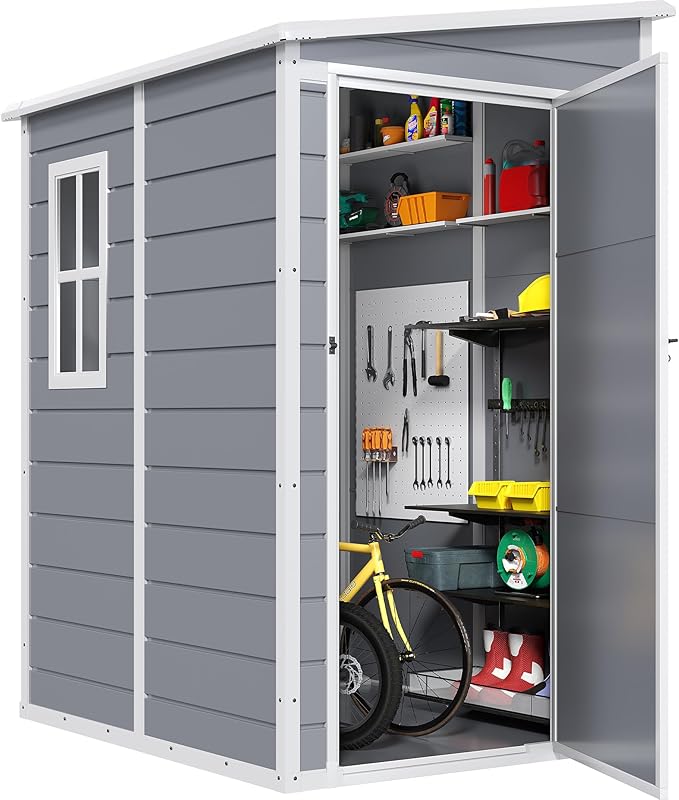 DWVO 5x4 FT Resin Storage Shed - Image 7