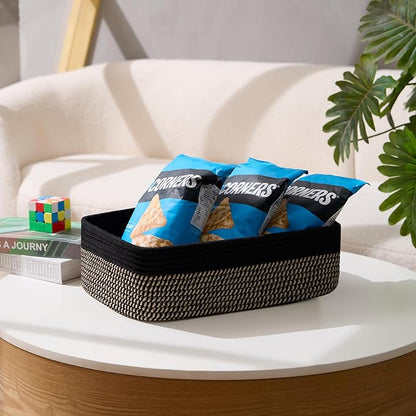 Large Shallow Organizing Baskets 15x11x5.1 Inches - Image 5