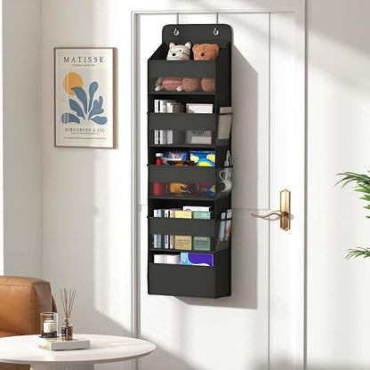 1 Pack 5-Tier Over the Door Organizer, Heavy-Duty Large Deep Pocket Hanging - Image 3