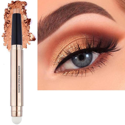 Champagne Eyeshadow Stick Makeup, Highlighter Matte Cream Eye Shadow Pencil by SAUBZEAN
