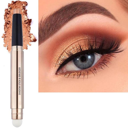 Champagne Eyeshadow Stick Makeup, Highlighter Matte Cream Eye Shadow Pencil by SAUBZEAN