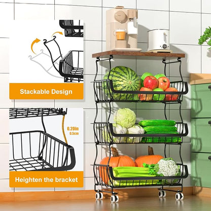 Gsiekare 4 Tier Fruit and Vegetable Basket - Image 2