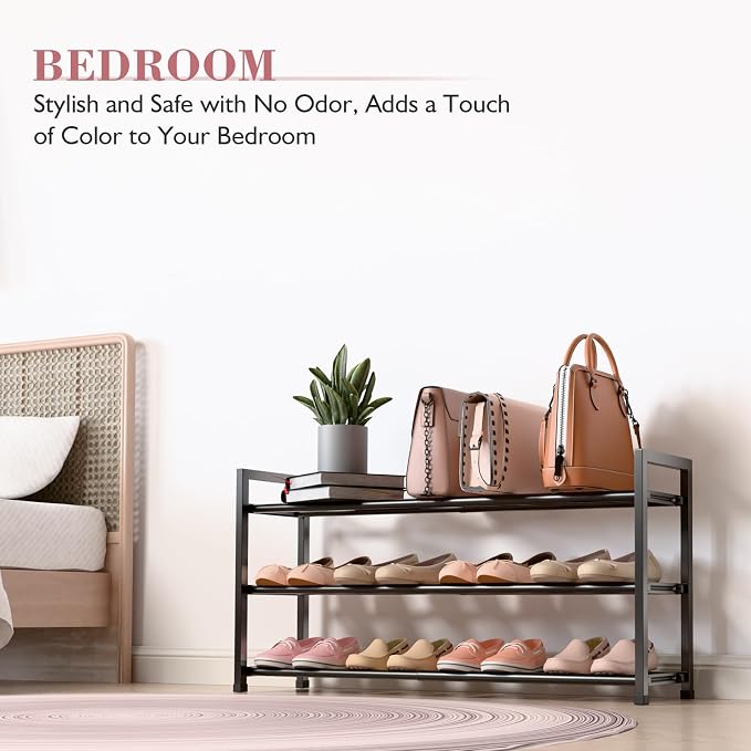Bumusty 3-Tier Expandable Shoe Rack - Image 6