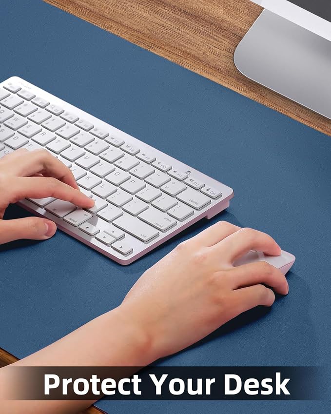 PULeather Non-Slip Desk Mat, Large Mouse Pad & Laptop Desk Pad - Image 4