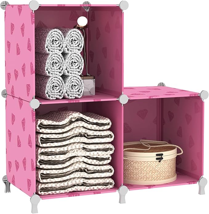 UNKU Cube Storage Organizer, 3 Cube Closet Organizer Storage Shelves, DIY - Image 8