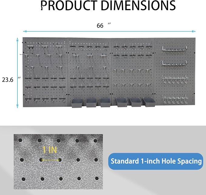 JZD Pegboard Wall Organizer - Image 2