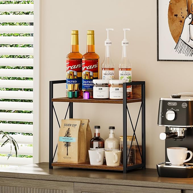 Giikin Kitchen Counter Shelf, Kitchen Countertop Organizer, 2 Tier Spice Rack - Image 7