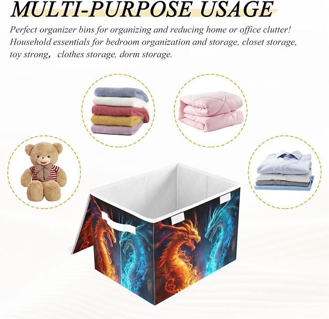 Fire and Ice Dragon Storage Bins - Image 7