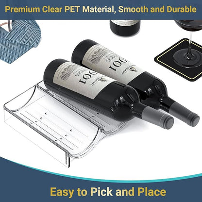 Plastic Water Bottle Organizer and Wine Rack Storage Holder, 4 Tier 12 - Image 6