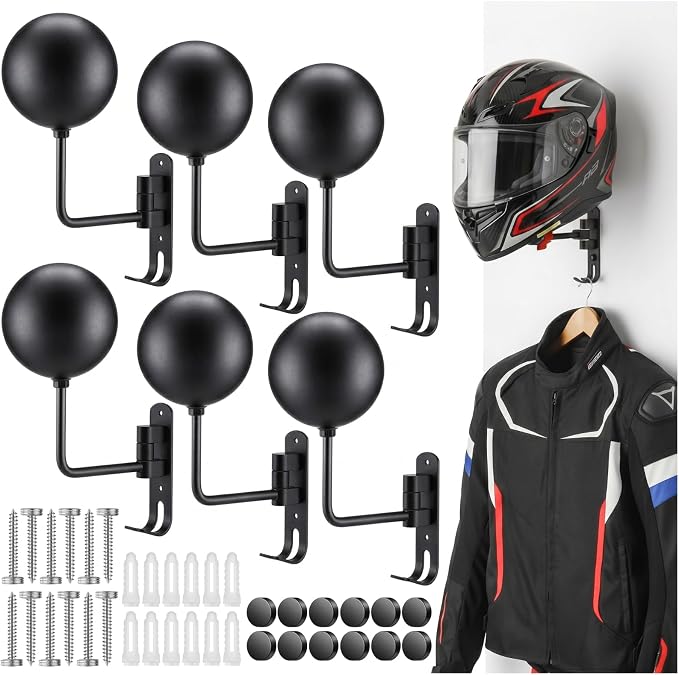 Shimeyao Motorcycle Helmet Holder Wall Mount 180° Rotation Helmet Hanger – by Shimeyao