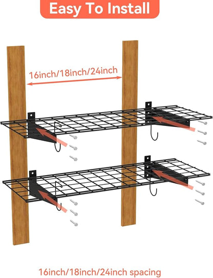 TORACK 2 Pack Garage Wall Shelves - Image 6
