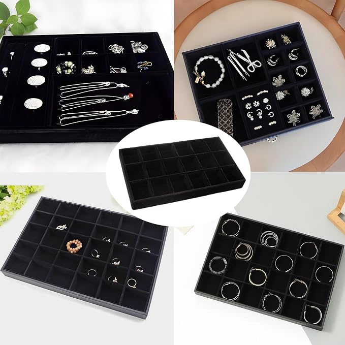 Velvet Jewelry Organizer Tray - Image 5