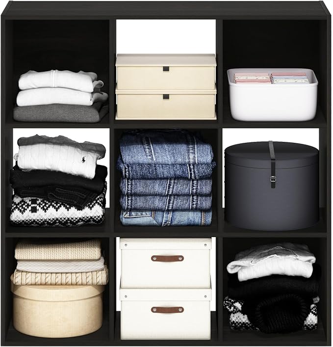 Furinno PELLI Closet Organizers and Storage, 9-Cube Closet Organizer, Open - Image 5