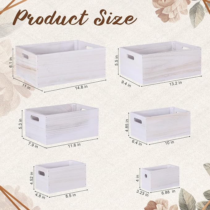 AceOrbit Set of 6 Wood Crates - Image 2