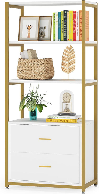 Tribesigns Bookcase, 4-Tier Bookshelf - Image 9