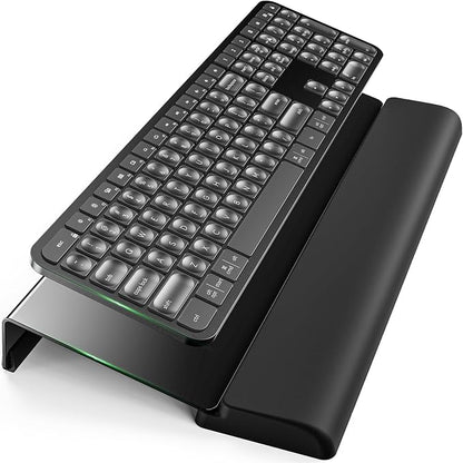 Compact Keyboard Stand w/Silicone Wrist Rest & 3-Level Height Adjustment by KlearlookMaximizedClarity