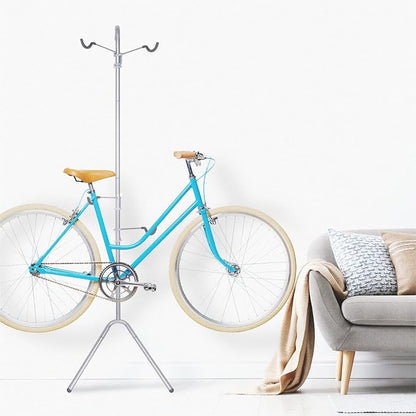 Delta Cycle Two Bike Gravity Pole Stand Garage, 2 Bike Storage Rack, No - Image 7