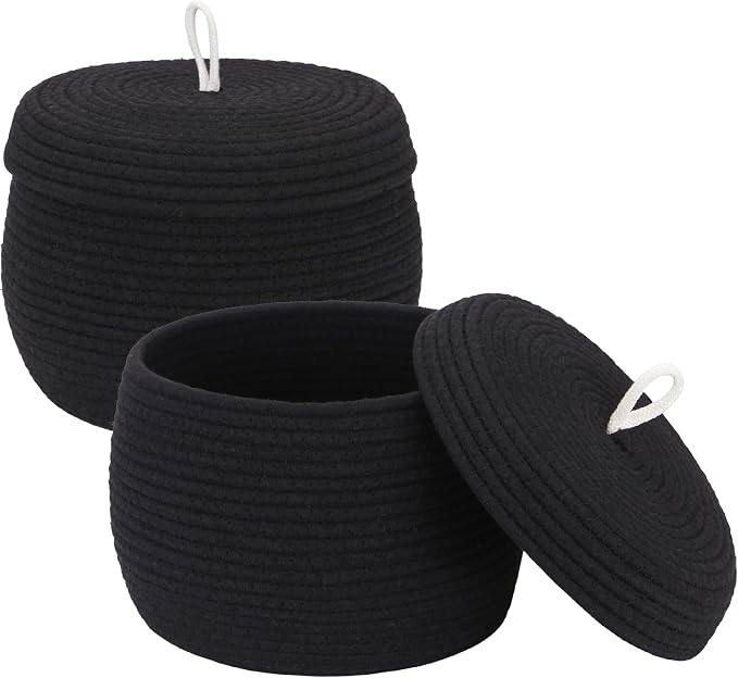 Sea Team Round Cotton Rope Storage Basket by SeaTeam