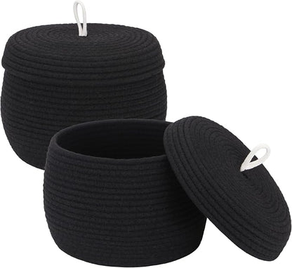 Sea Team Round Cotton Rope Storage Basket by SeaTeam