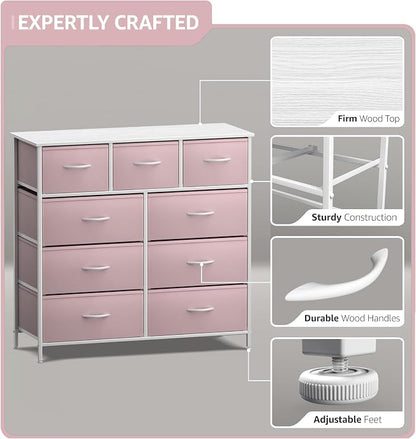 Sorbus Dresser with 9 Drawers - Image 4