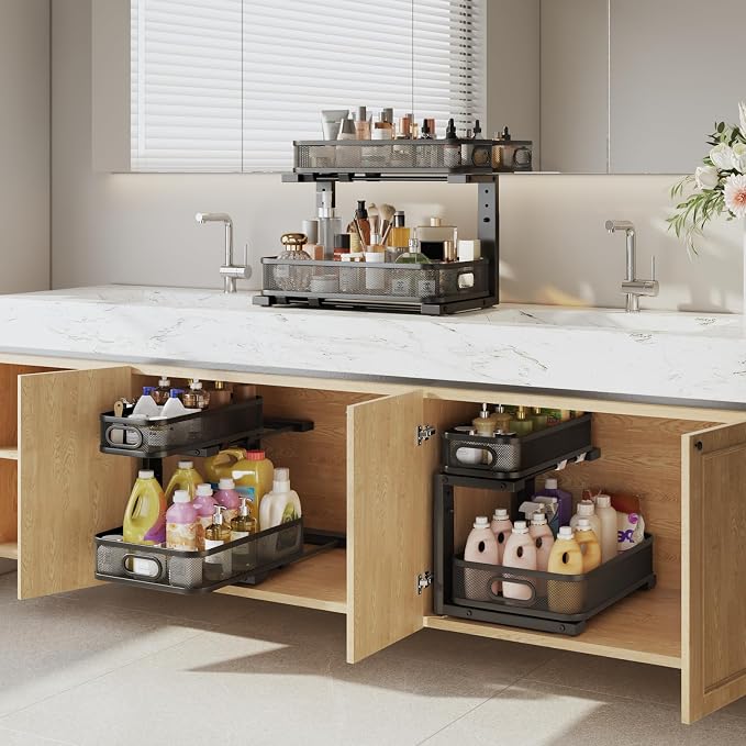 2 Pack 15.7IN-Depth Under Sink Organizer - Image 6