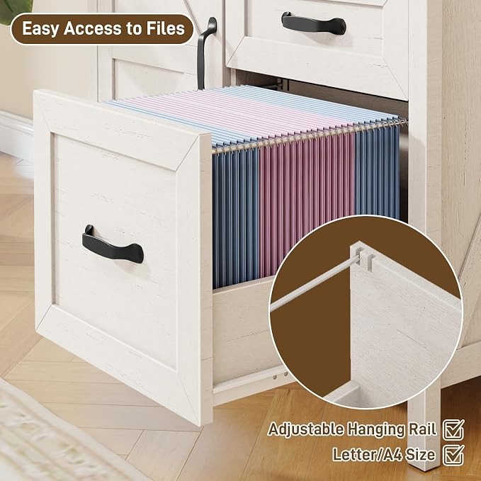 3 Drawers Farmhouse File Cabinet - Image 5