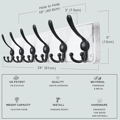 Dseap Coat Rack Wall Mounted - Image 3