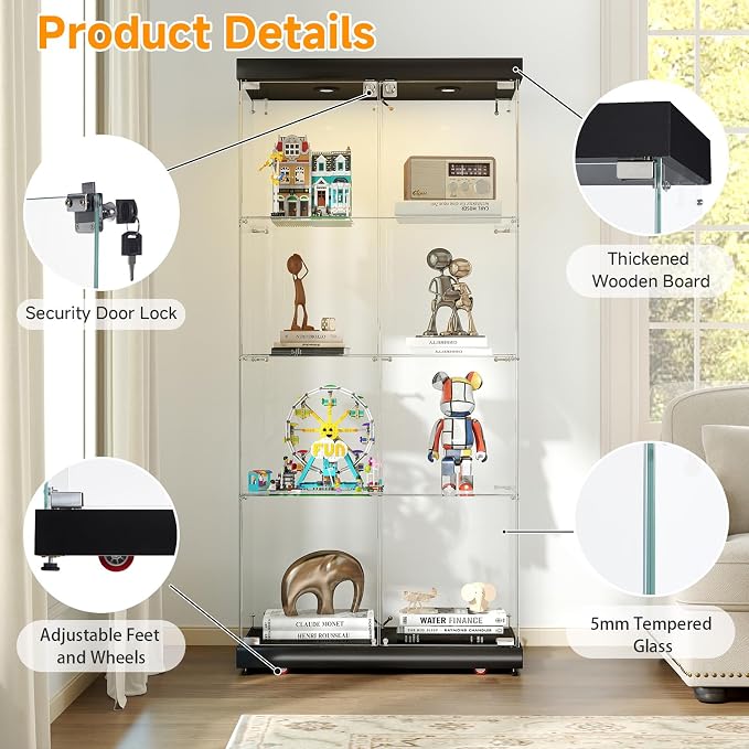Tempered Glass Display Cabinet - Image 4