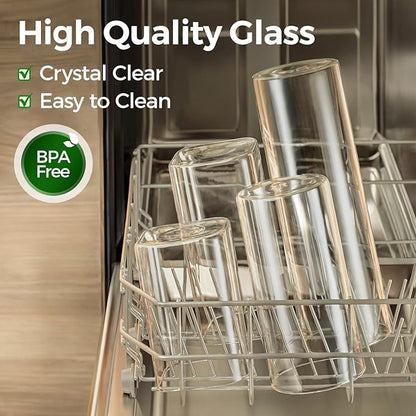 ComSaf 0.5 Qt Glass Food Storage Jars Set of 9, Pantry Organization Jar - Image 4